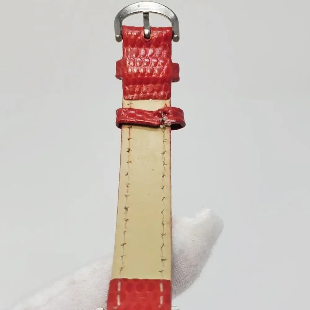 Disney Mickey Mouse Charm Watch Red Band Cute